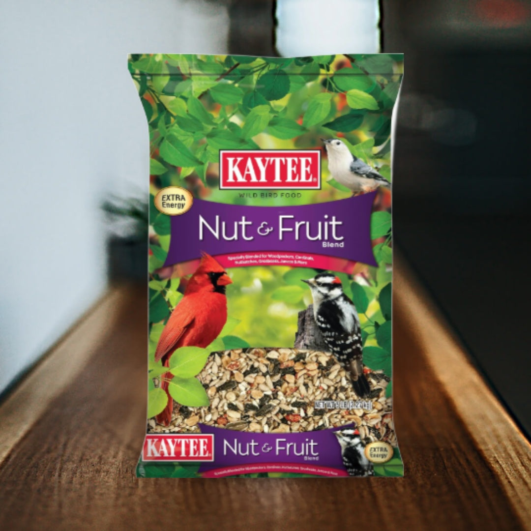 Kaytee Nut and Fruit Blend, Premium Wild Bird Food, Specially Blended for Colorful Songbirds